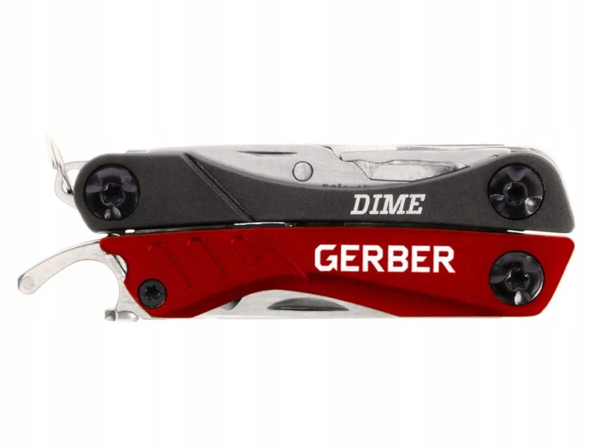 Multitool Gerber Dime czerwony 4/5