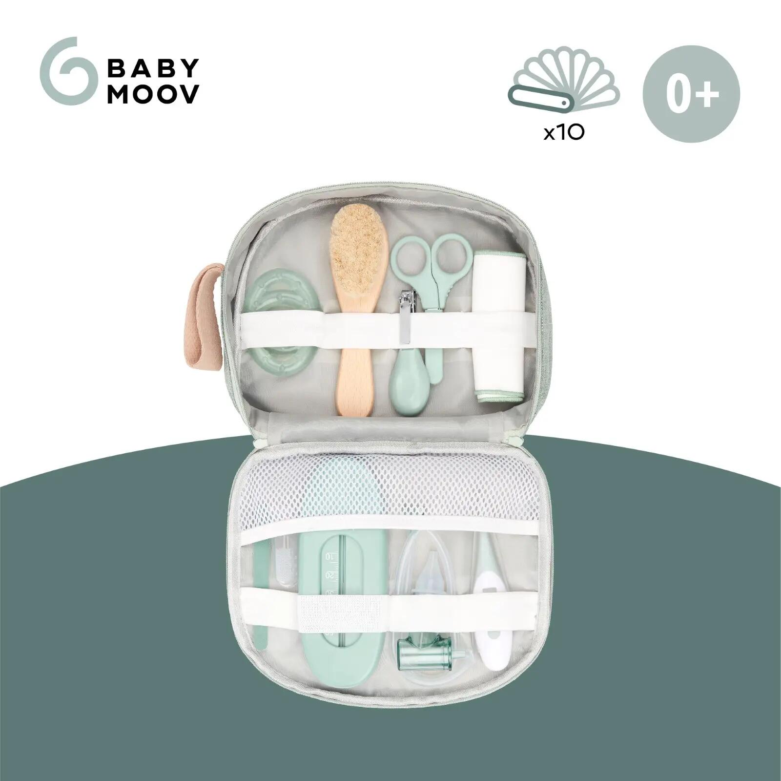 Trousse de soin pour bébé, 9 accessoires essentiels - Matcha 3/4