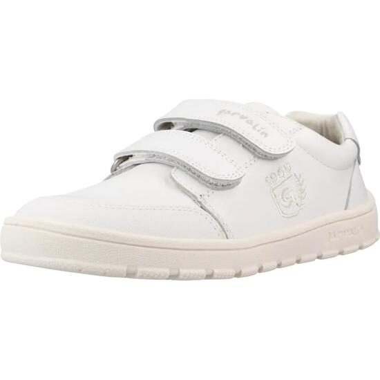 Zapatillas Barefoot Niños Garvalín 252510C Blancas Cierre Adherente