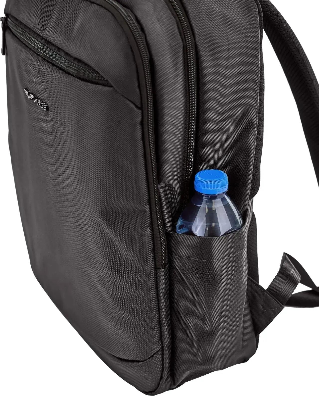 Grand sac à dos de voyage cabine WINGS BRANT pour ordinateur portable NOIR 8/10