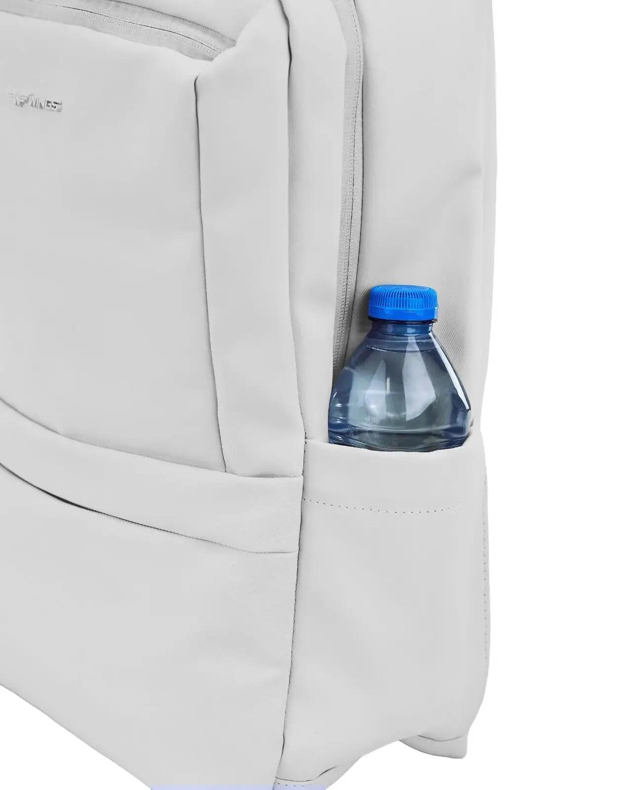 WINGS CBP003 handbagagerugzak met laptopvak en rugventilatiesysteem, grijs 8/10