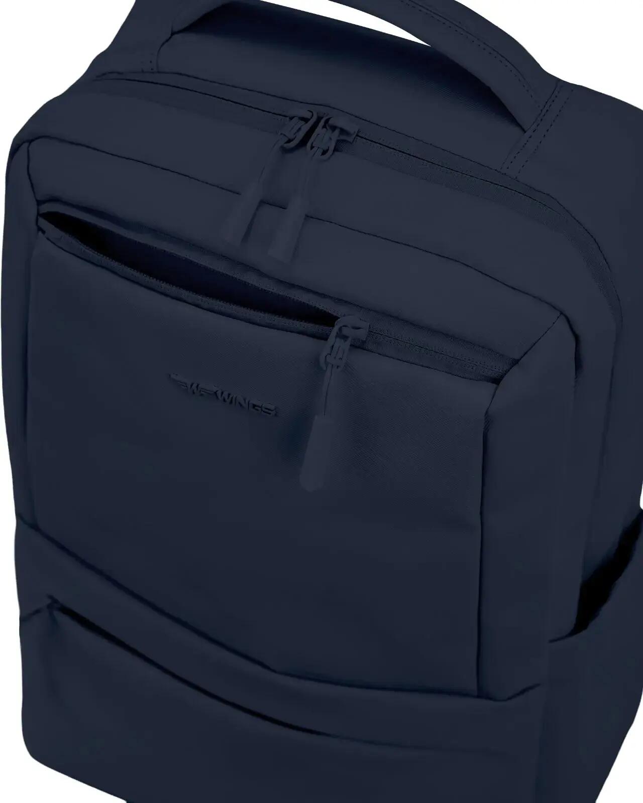 Plecak Kabinowy Bagaż Kieszeń Na Laptop Systemem Wentylacji Pleców Dark Blue 7/10