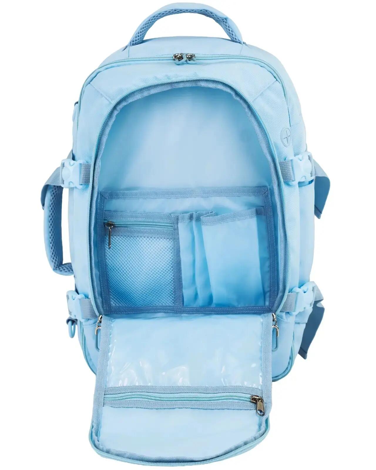 WINGS Kabinowy plecak torba 2w1 Tanager LIGHT BLUE 7/10