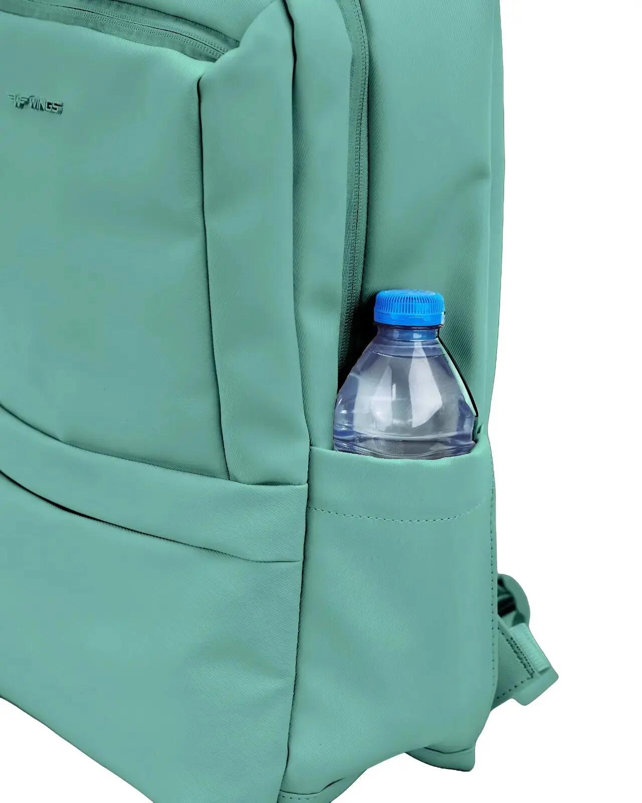 WINGS CBP003 handbagagerugzak met laptopvak voor werk en reizen TEAL 8/10