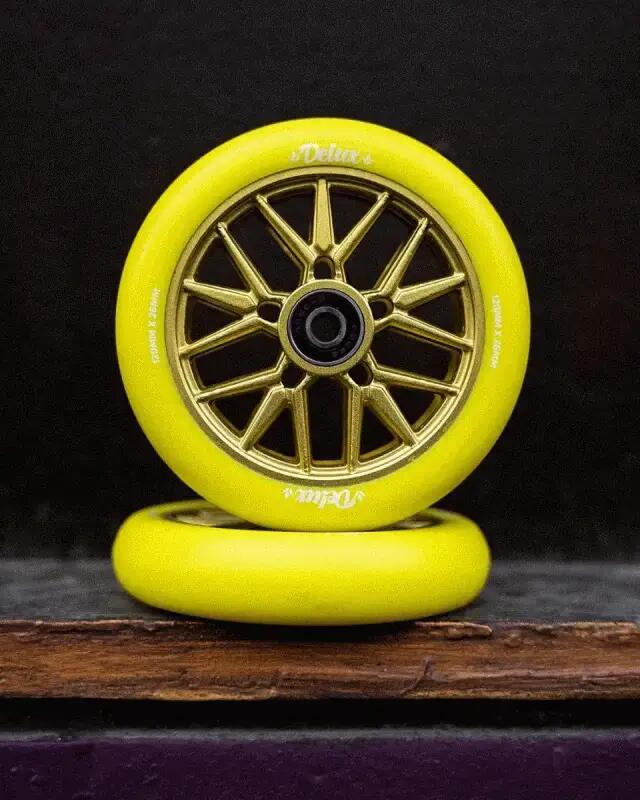 Wielen Step - 120 mm - Delux - Geel / Geel - Blunt Scooters 4/5