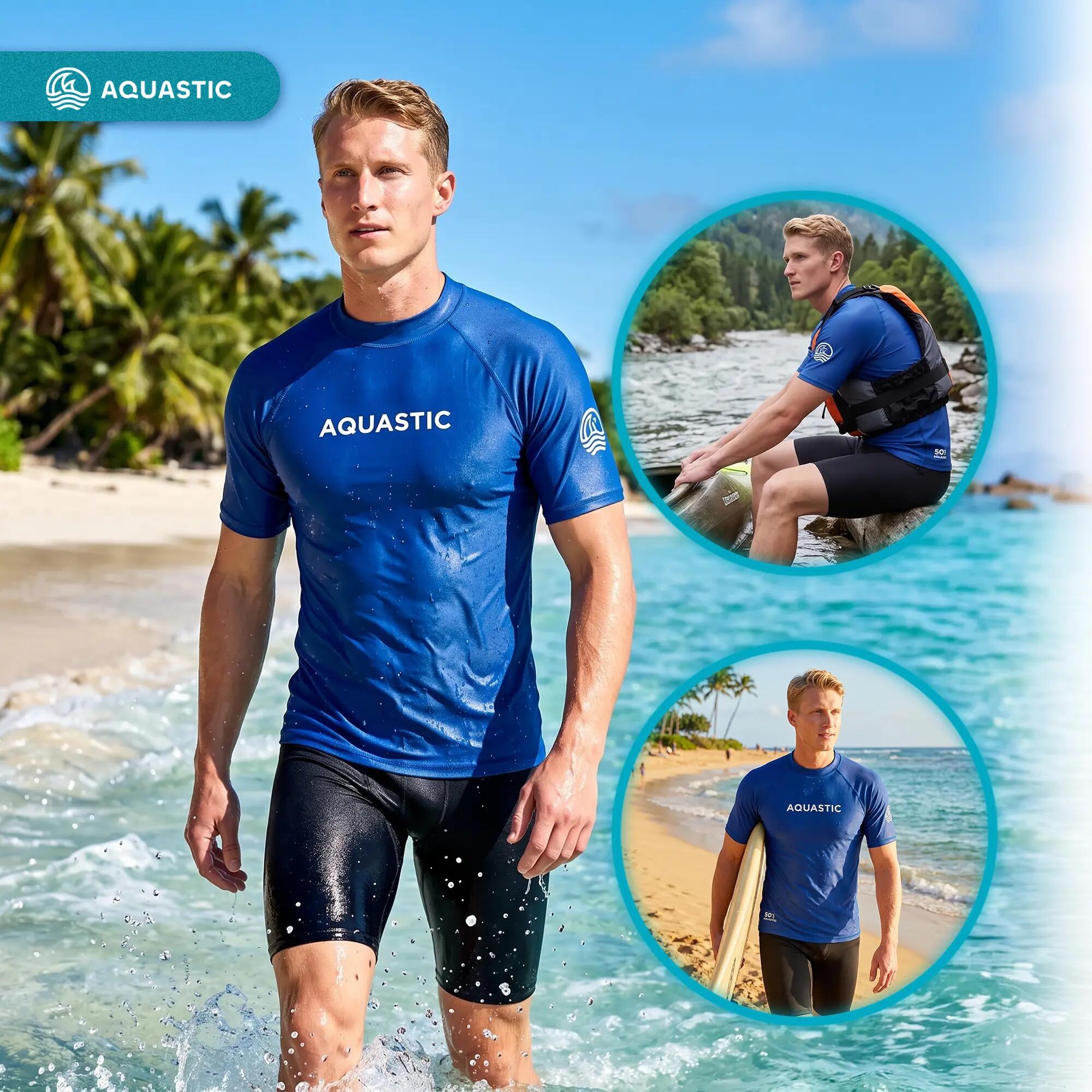 Camisa de Natação AQUASTIC UV 50+ UPF Rimos 7/8