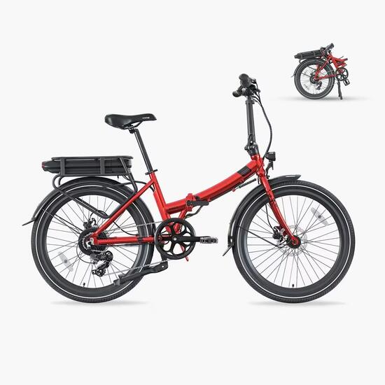 RECONDITIONNÉ - VAE Pliant 24" - Legend Siena 13Ah Rouge - TRÈS BON ÉTAT