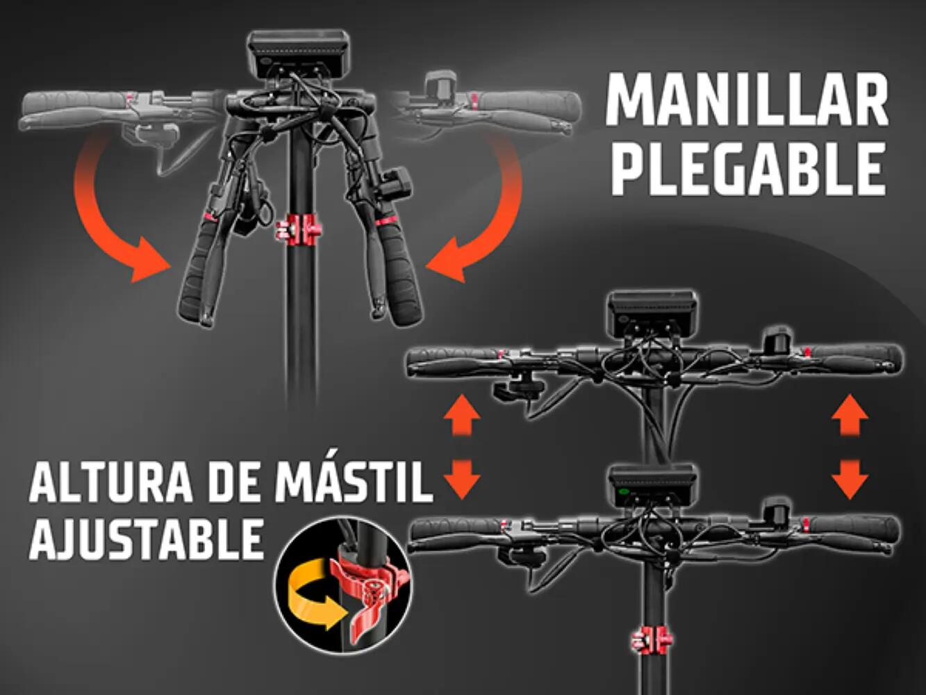Trotinete elétrico ZWheel ZRino SE , 1000W, 15000mAh, 50km, noir 10/12