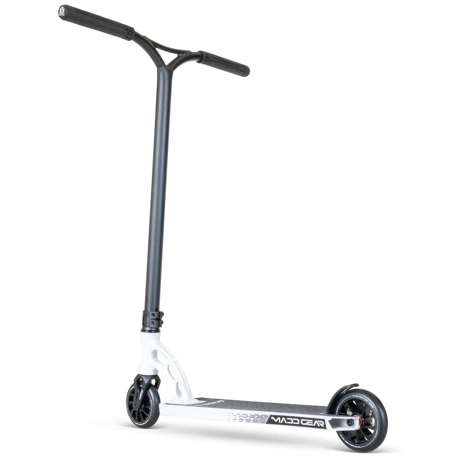 MADD GEAR PRO Trottinette Blanche Stunt, Trottinette Urbaine Durable Freestyle 8/9