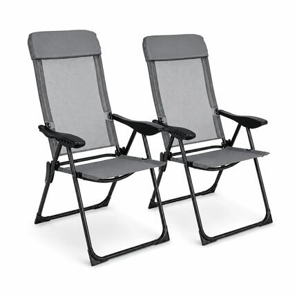 Set 2 Liegestühle klappbar, 7 Positionen
