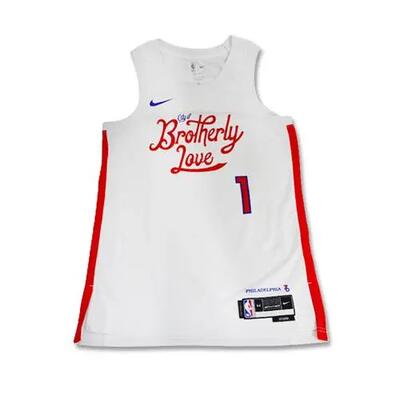 Nike philadelphia 76ers swingman jersey city edition 22 james harden