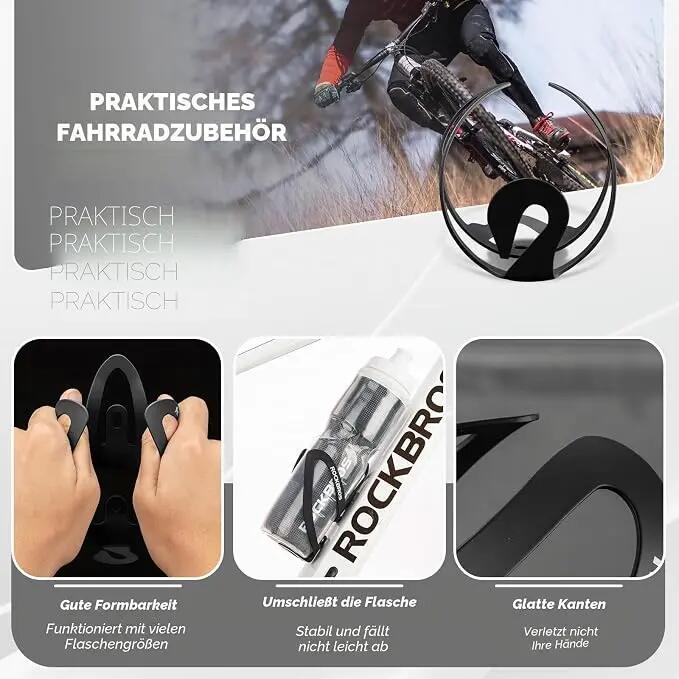 ROCKBROS Flaschenhalter Fahrrad Getränkehalter Alu 6/7