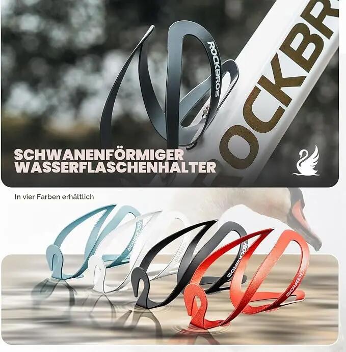 ROCKBROS Flaschenhalter Fahrrad Getränkehalter Alu 5/7