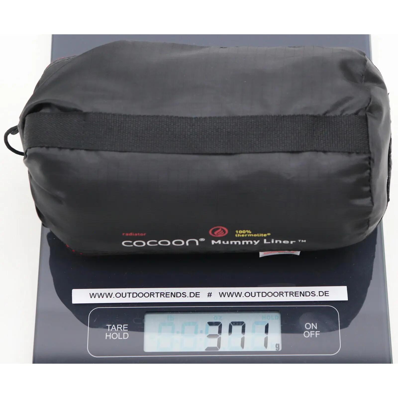 Wkładka do śpiwora Cocoon MummyLiner - Thermolight Radiator - lava 3/3
