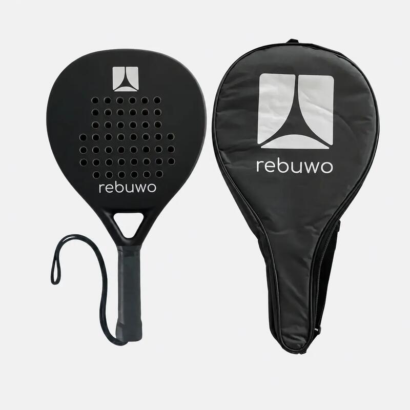 Rebuwo White Edition Karbon Fiber Round Padel Raketi