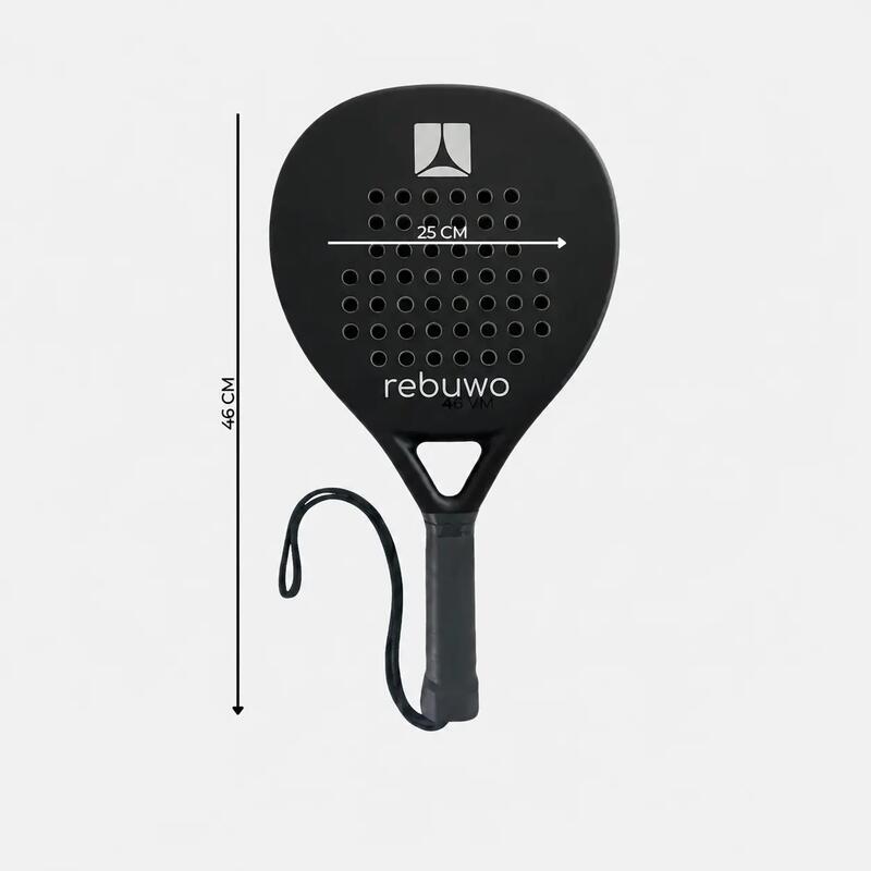 Rebuwo White Edition Karbon Fiber Round Padel Raketi