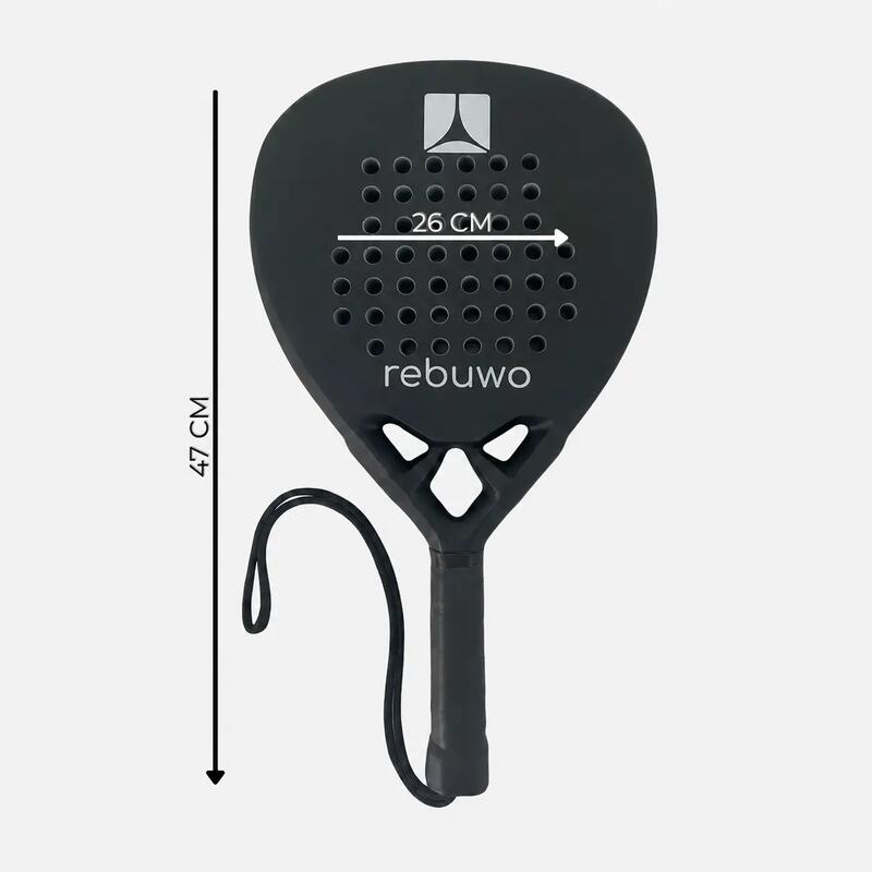 Rebuwo Grey Edition 12K Karbon Diamond Padel Raketi