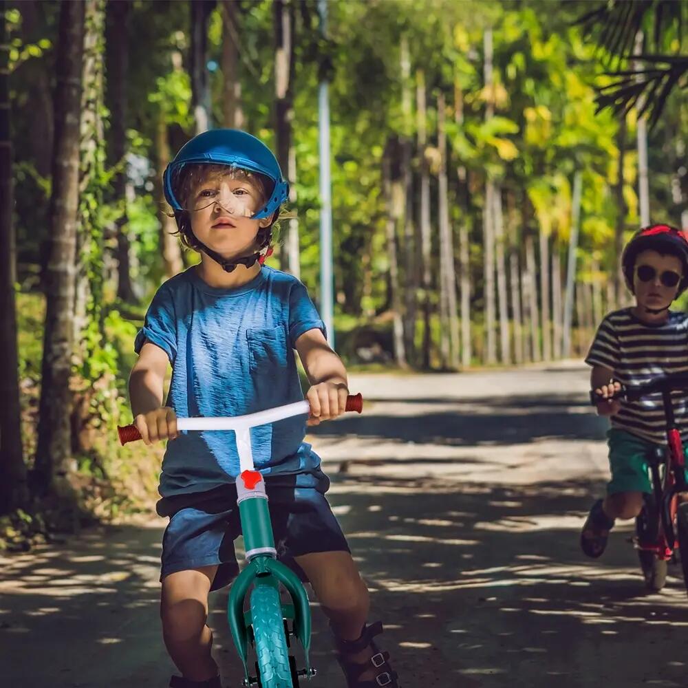 Bicicleta de equilíbrio infantil Eva com rodas de 12 polegadas, cor turquesa. 8/11