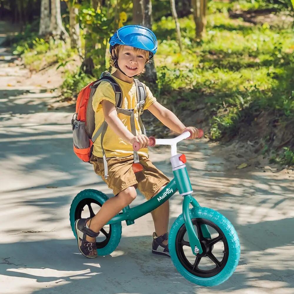 Bicicleta de equilíbrio infantil Eva com rodas de 12 polegadas, cor turquesa. 7/11