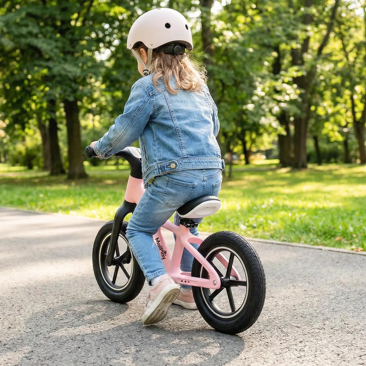 Bicicleta equilíbrio Nylu rosa 12" PU 3,4 kg | 2+ 11/11