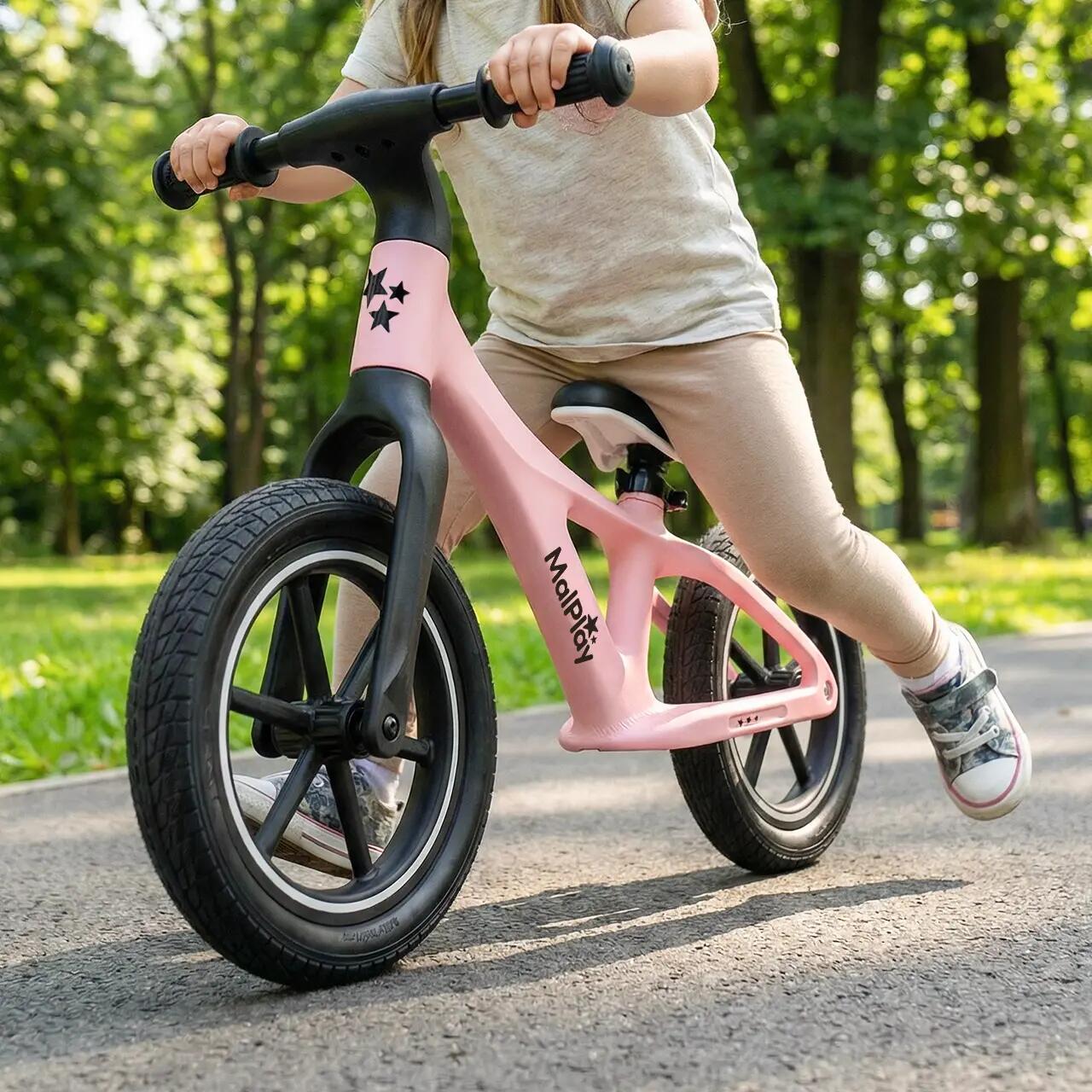 Bicicleta equilíbrio Nylu rosa 12" PU 3,4 kg | 2+ 10/11