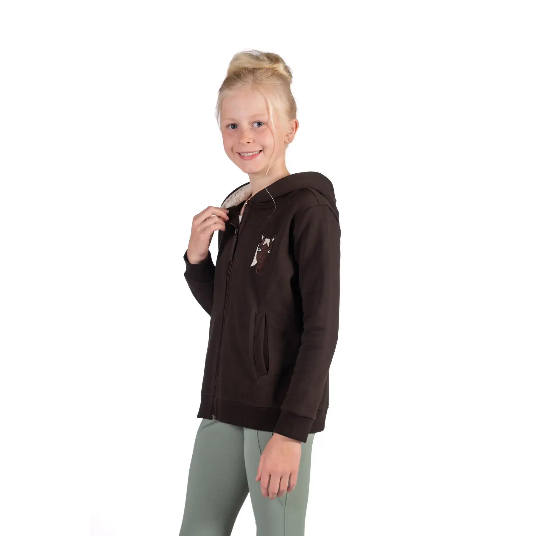 Giacca da equitazione con cappuccio per ragazza HKM Kids Mia 3/5