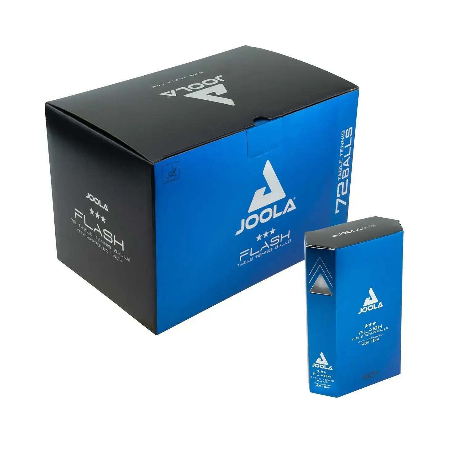 Tafeltennisballen JOOLA FLASH *** 40+ WHITE 72 6/6