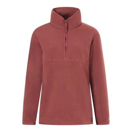 Damen-Fleecejacke von Frankie Borg mit halbem Reißverschluss