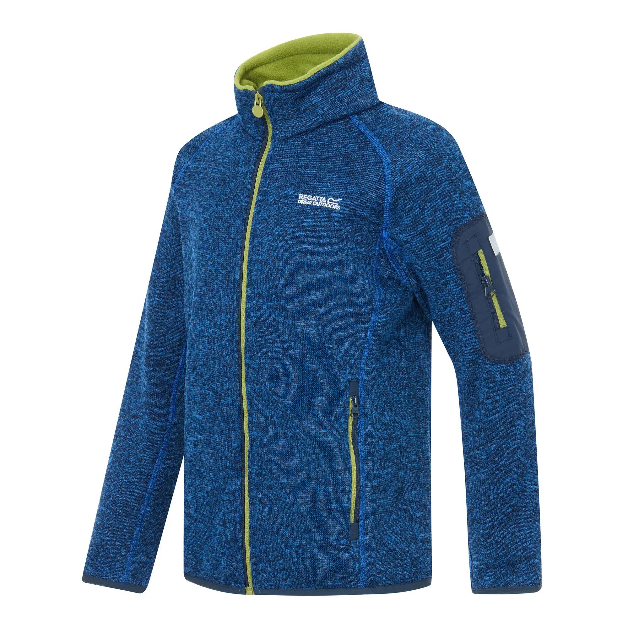 Felpa con zip intera Newhill Marl per bambini e ragazzi 2/4