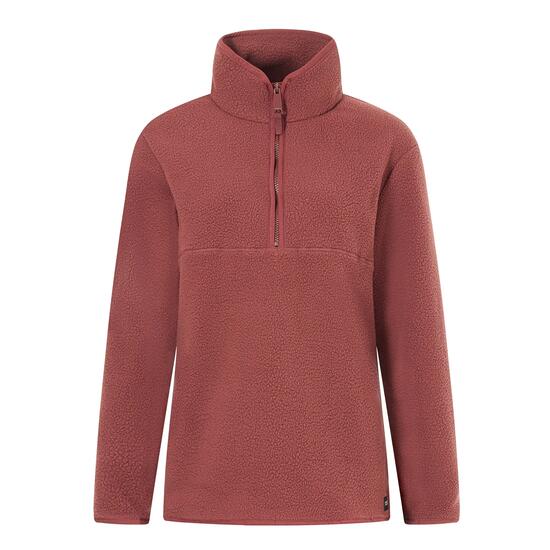 Damen-Fleecejacke von Frankie Borg mit halbem Reißverschluss