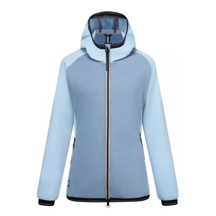 Iselle Damen-Fleecejacke mit Kapuze und durchgehendem Reißverschluss