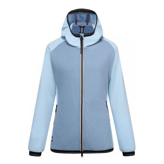 Iselle Damen-Fleecejacke mit Kapuze und durchgehendem Reißverschluss