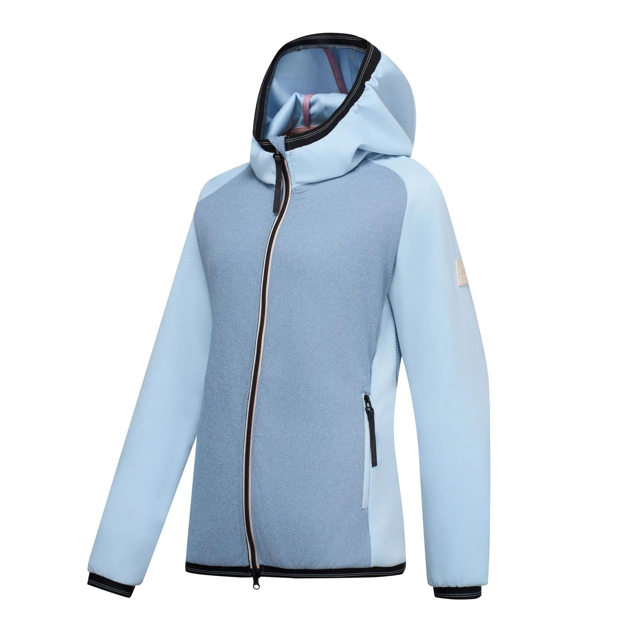 Iselle Damen-Fleecejacke mit Kapuze und durchgehendem Reißverschluss 2/4