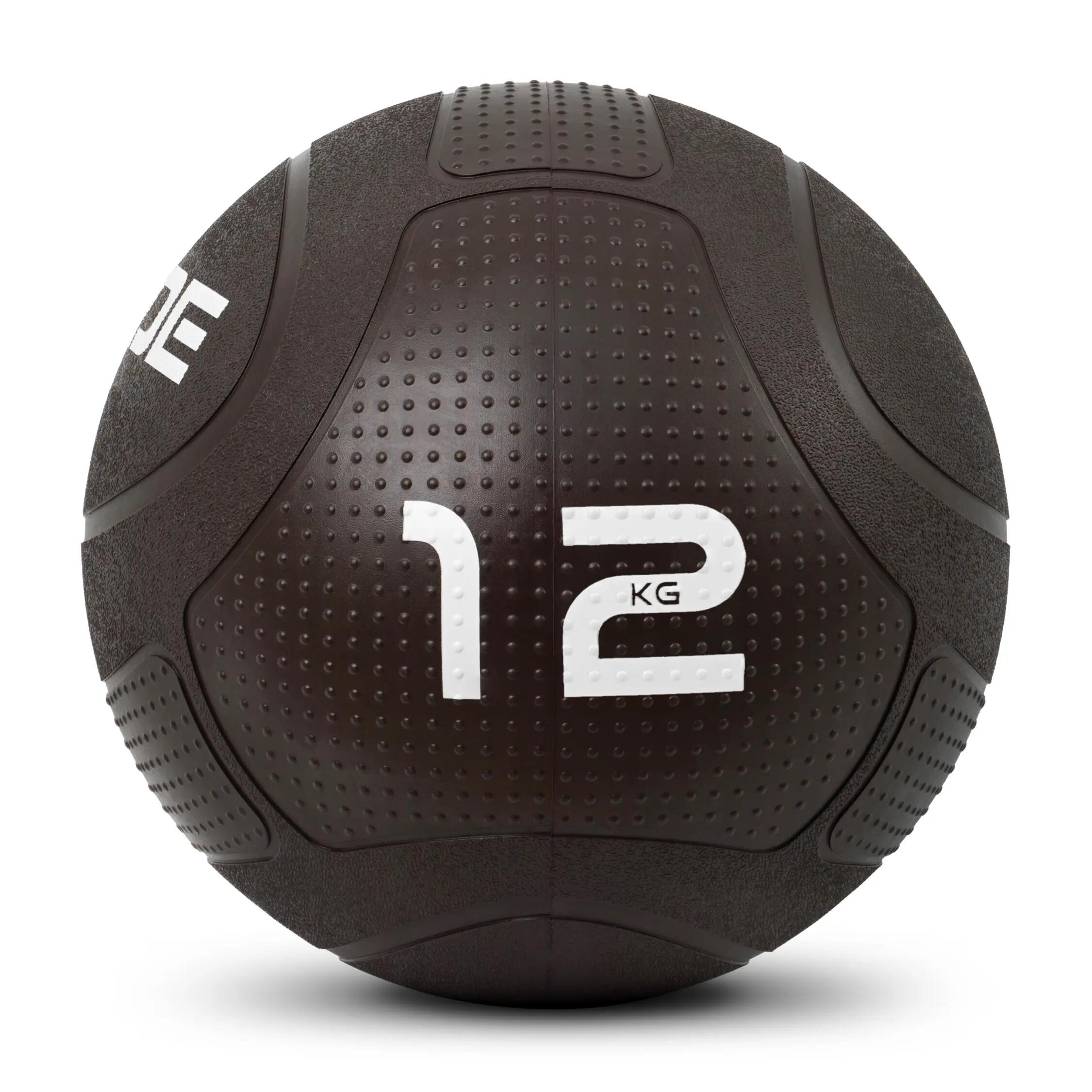 2-IN-1 12KG Medicine & Slam Ball DARK CHOCOLATE - IRONTEC