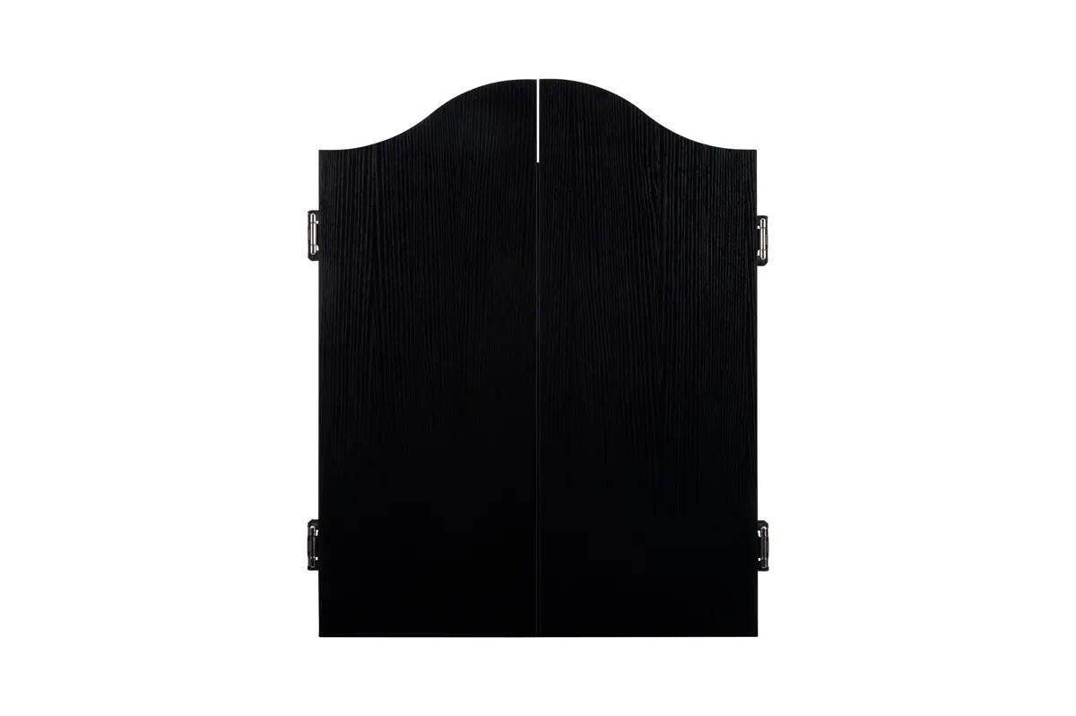 Armoire en bois noir avec jeu de fléchettes en sisal 4/4