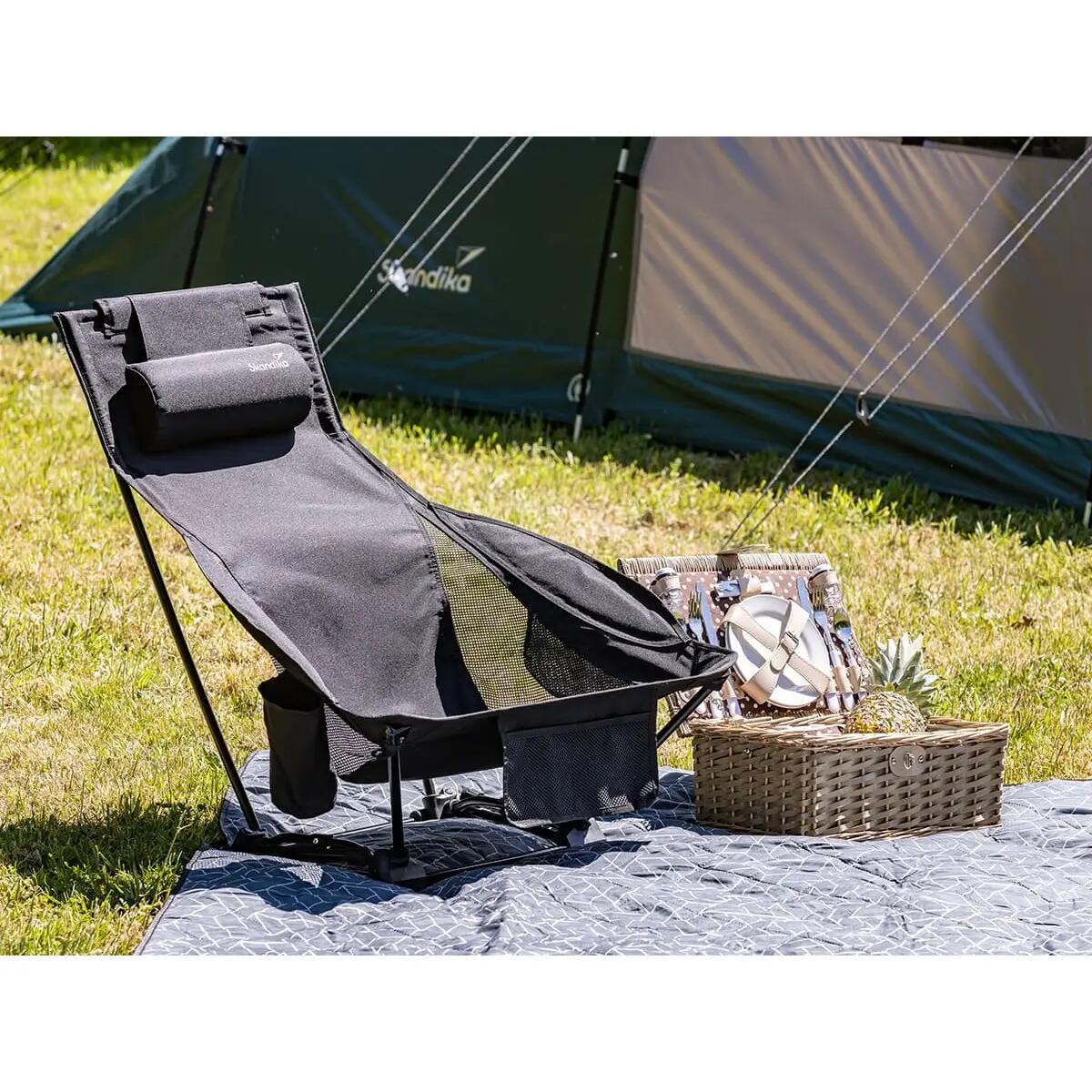 Cadeira de campismo Compact Flex - Peso máximo do utilizador 200 kg - dobrável 6/16