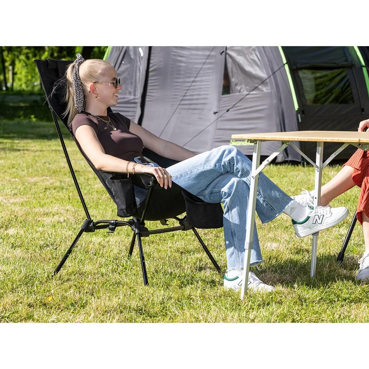 Cadeira de campismo Compact Flex - Peso máximo do utilizador 200 kg - dobrável 4/16