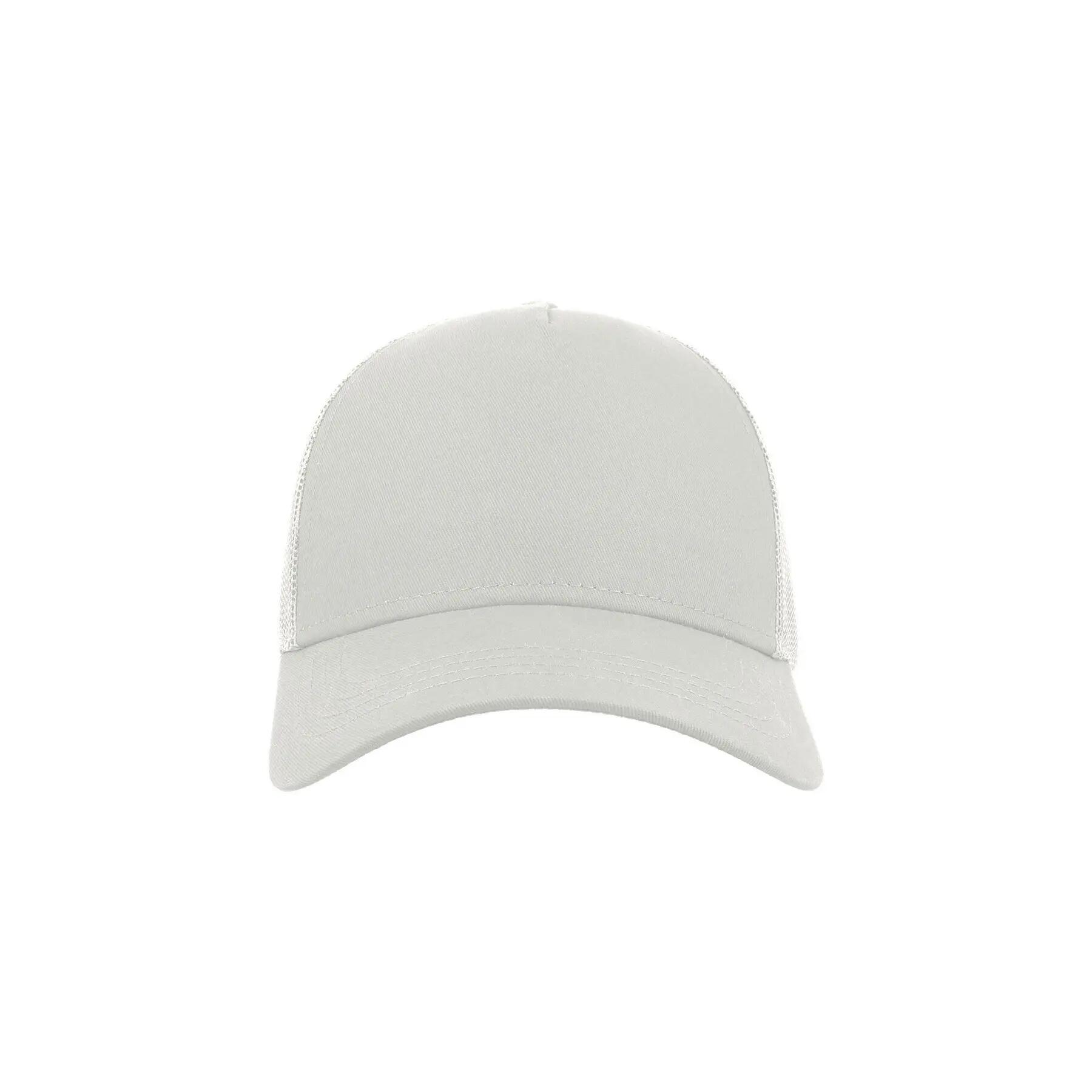 Rapper Cotton 5 Panel Trucker Cap (White/White) 5/5