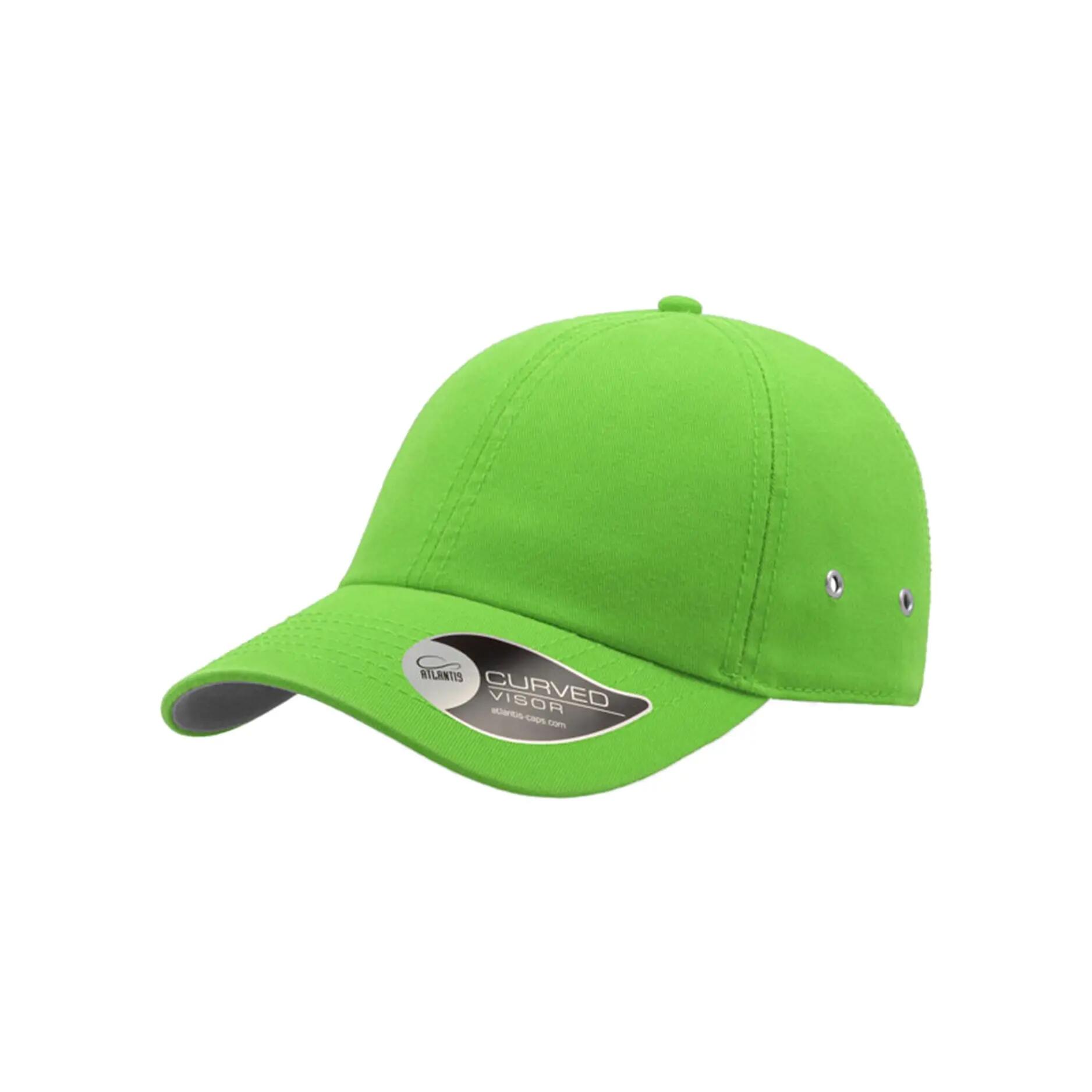 Action 6 Panel Chino Baseball Cap (Pack of 2) (Green) 5/5