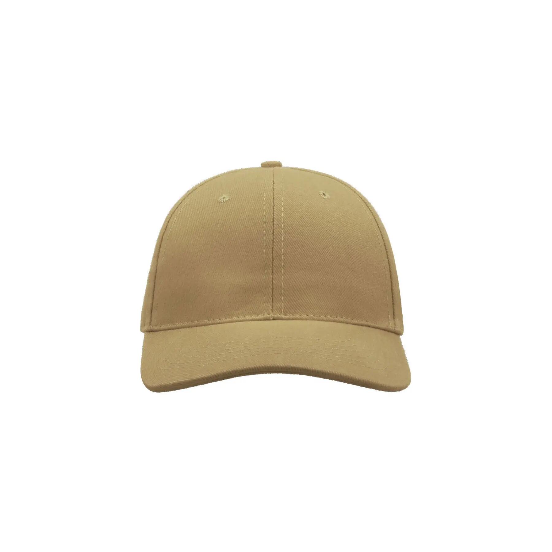 Liberty gebürstete 6 Panel Kappe, Baumwolle Damen und Herren Khaki 5/5