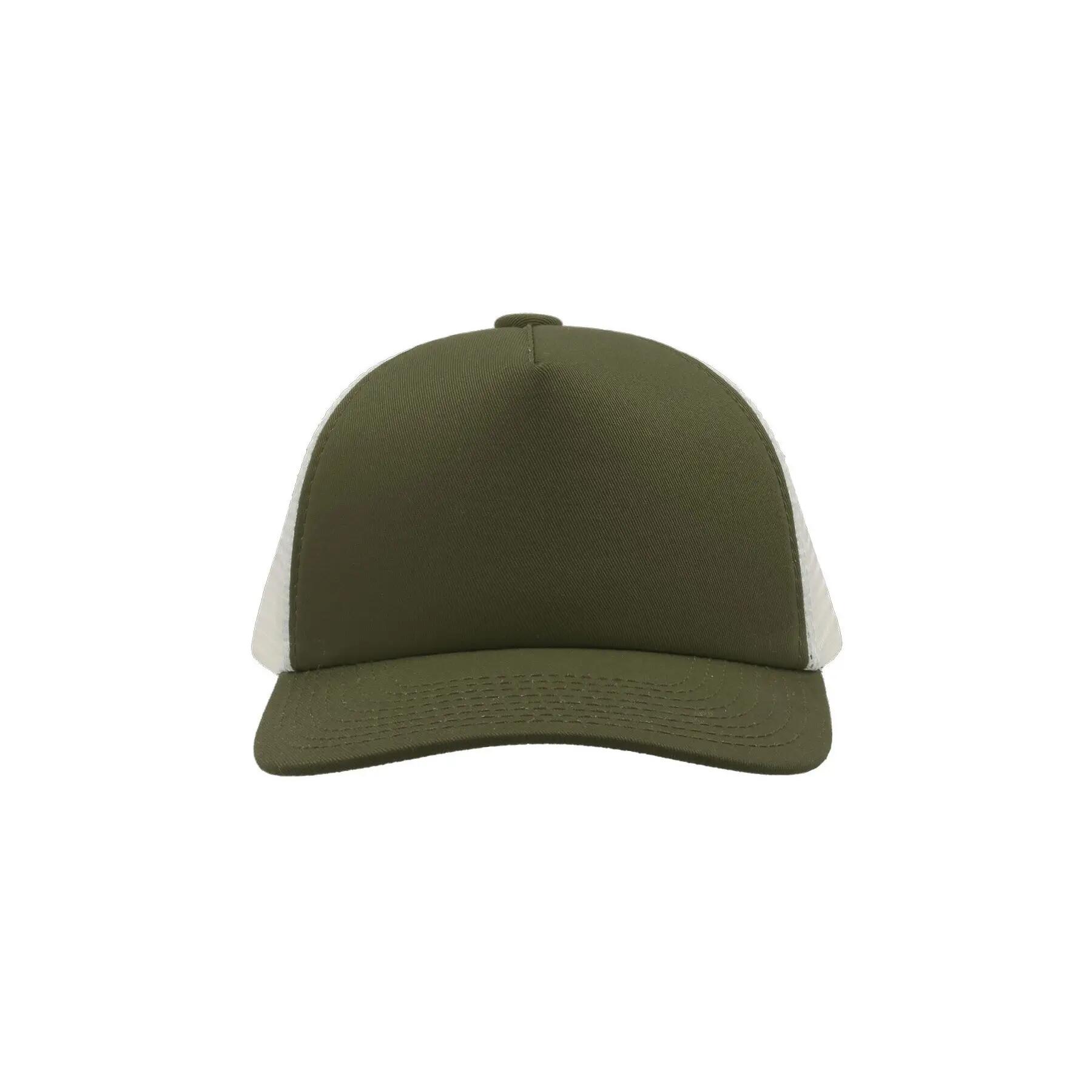 Rrd Mid Visor 5 Panel Trucker Cap (Olive) 5/5