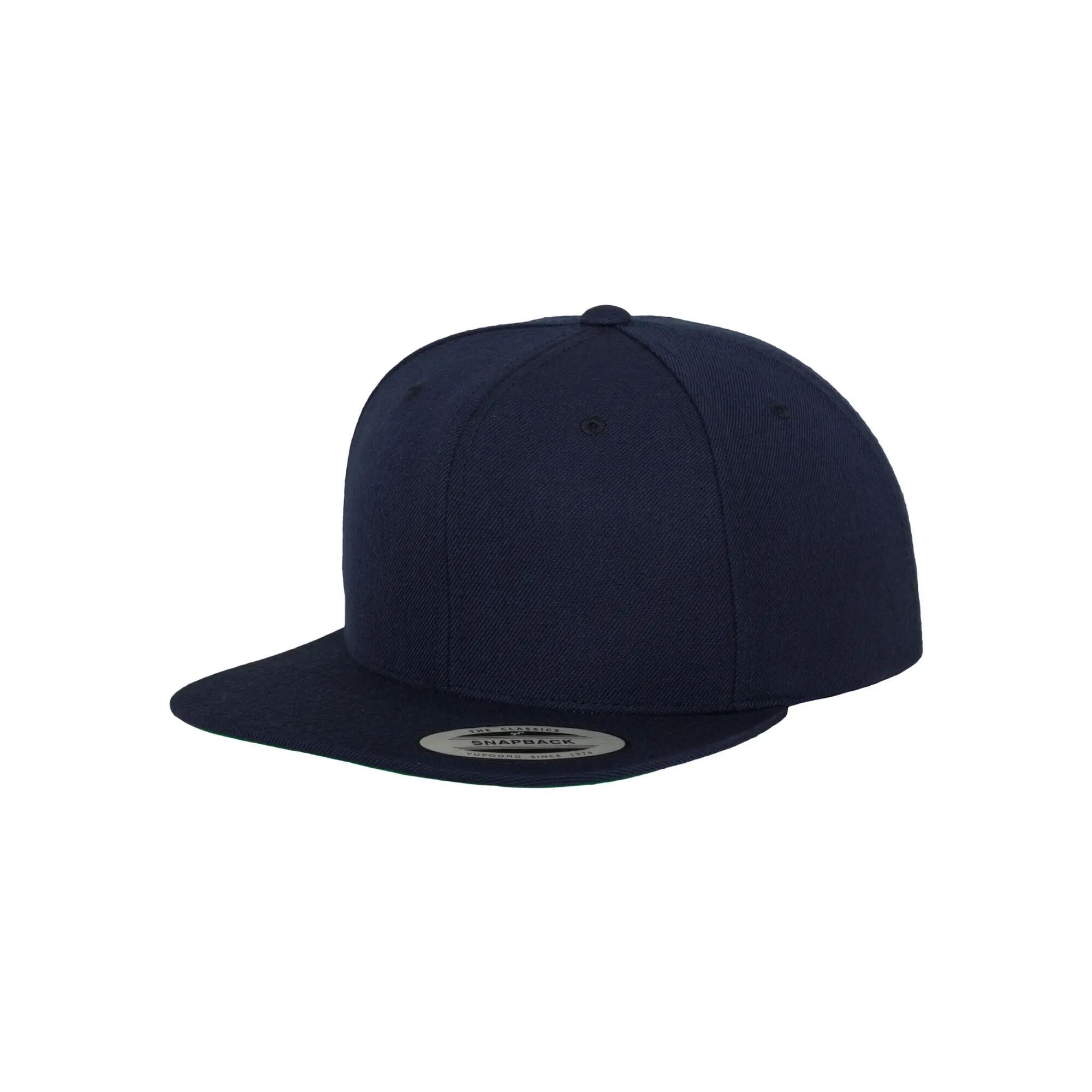 Unisex Adult Classic Snapback Cap (Navy) 6/6