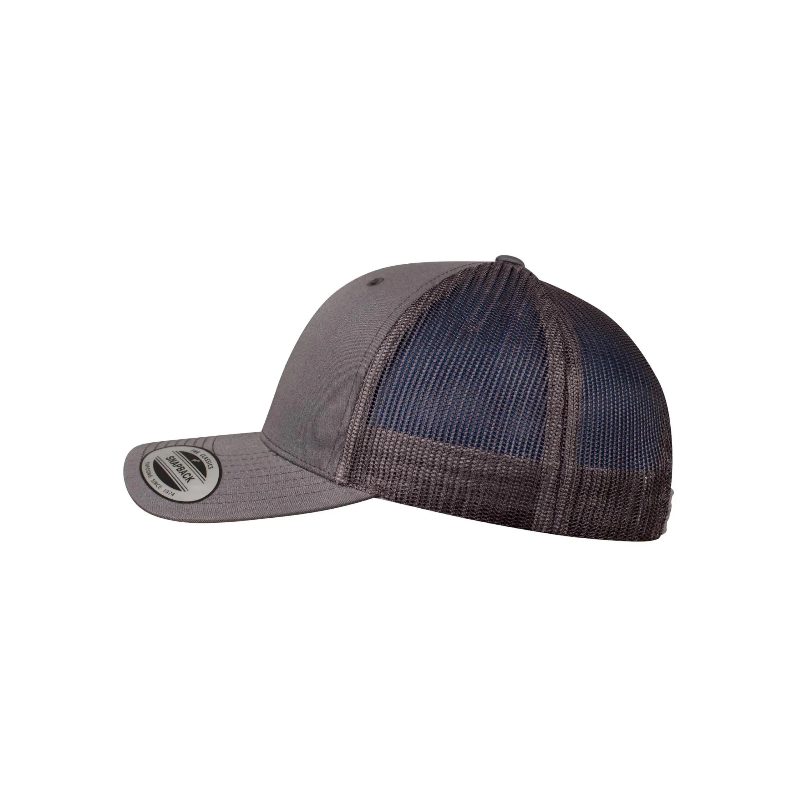 "Retro" Trucker Cap für HerrenDamen Unisex Damen und Herren Dunkelgrau 5/6