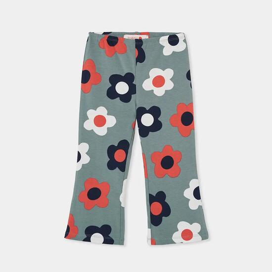 Legging fille imprimé fleurs