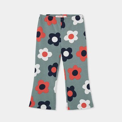 Legging fille imprimé fleurs