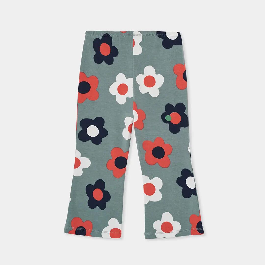 Legging verde estampado de flores 2/4