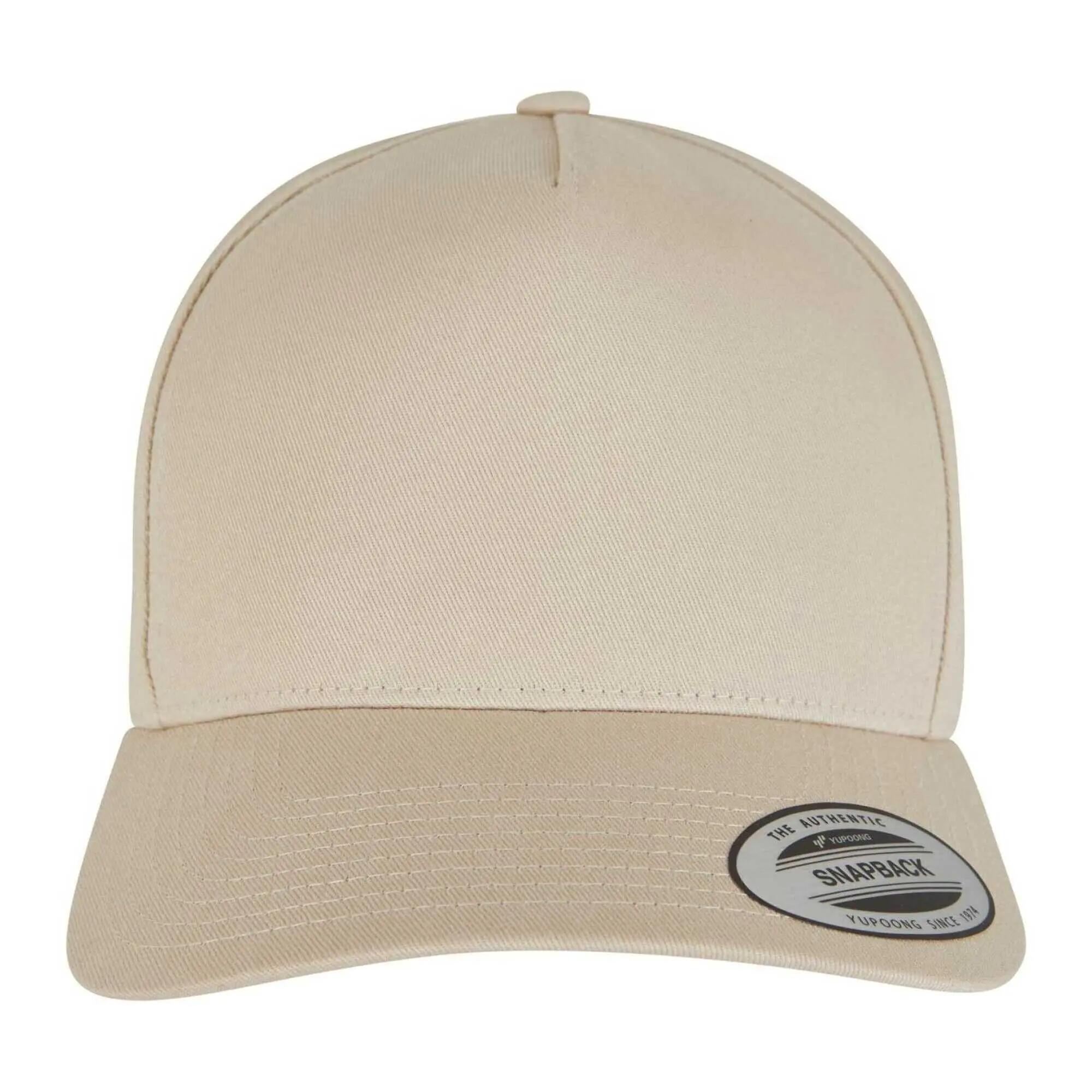 Classic 5 Panel Baseball Cap (Beige) 5/5