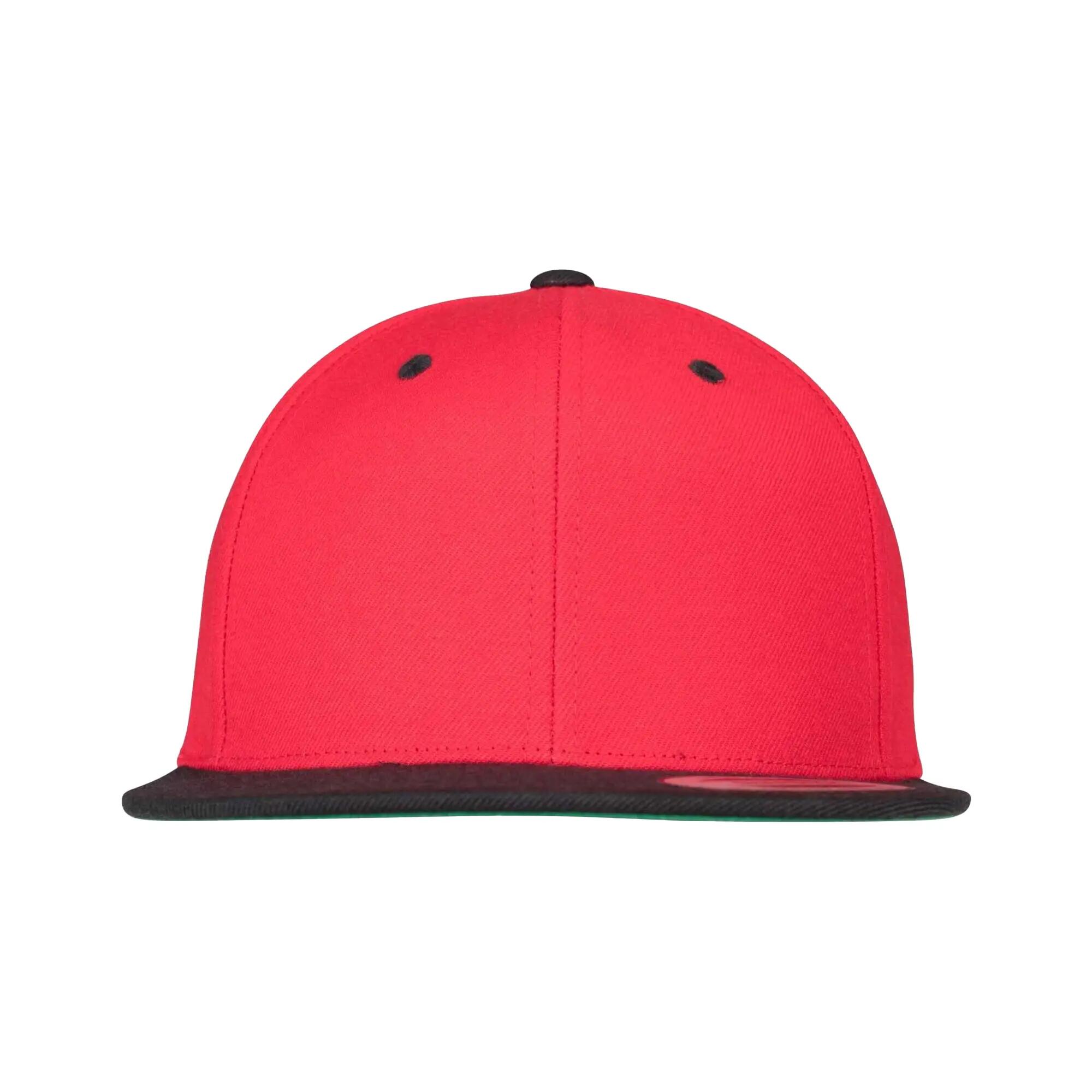 "Classic" Kappe Damen und Herren Rot/Schwarz 5/5
