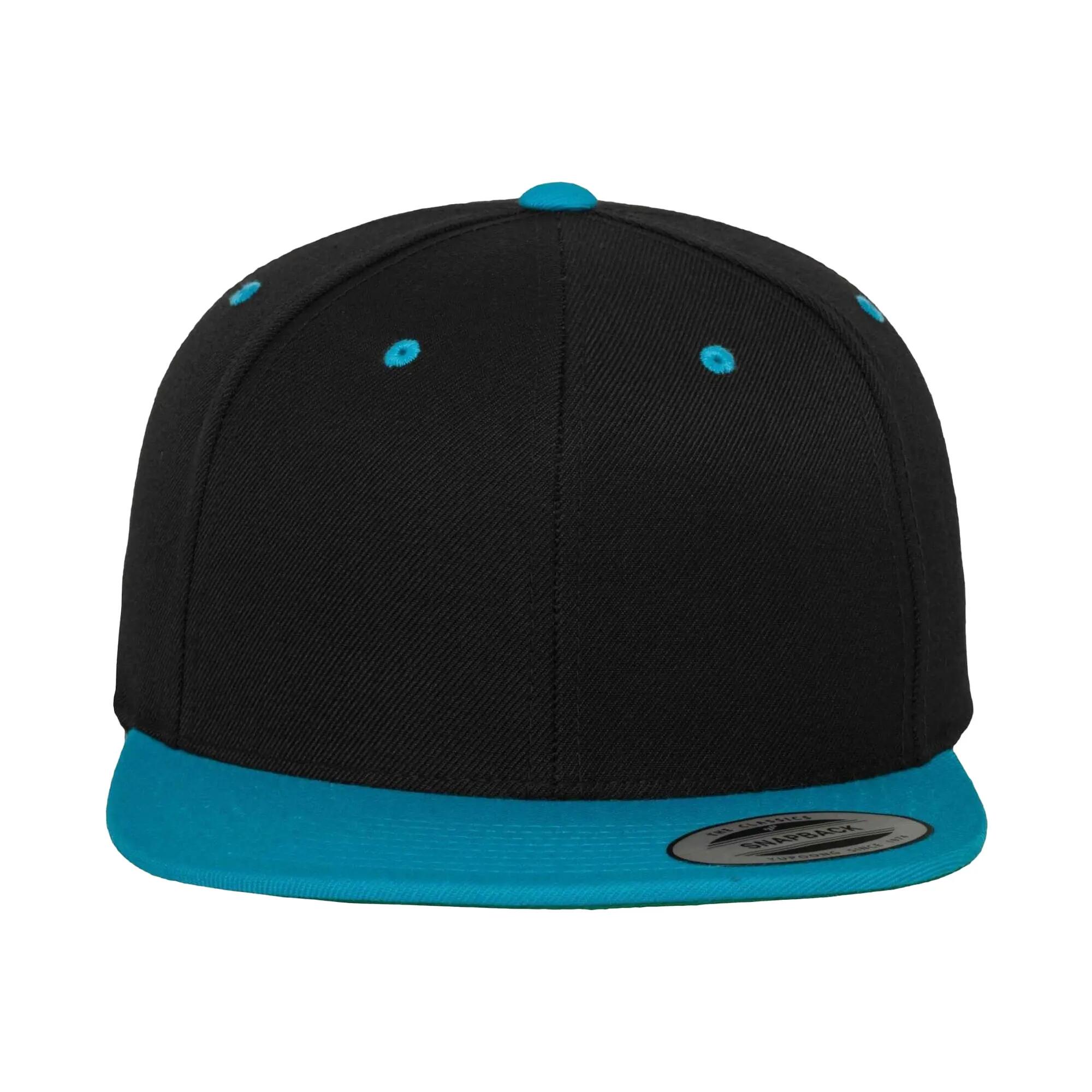 Classic Two Tone Cap (Black/Teal) 5/5