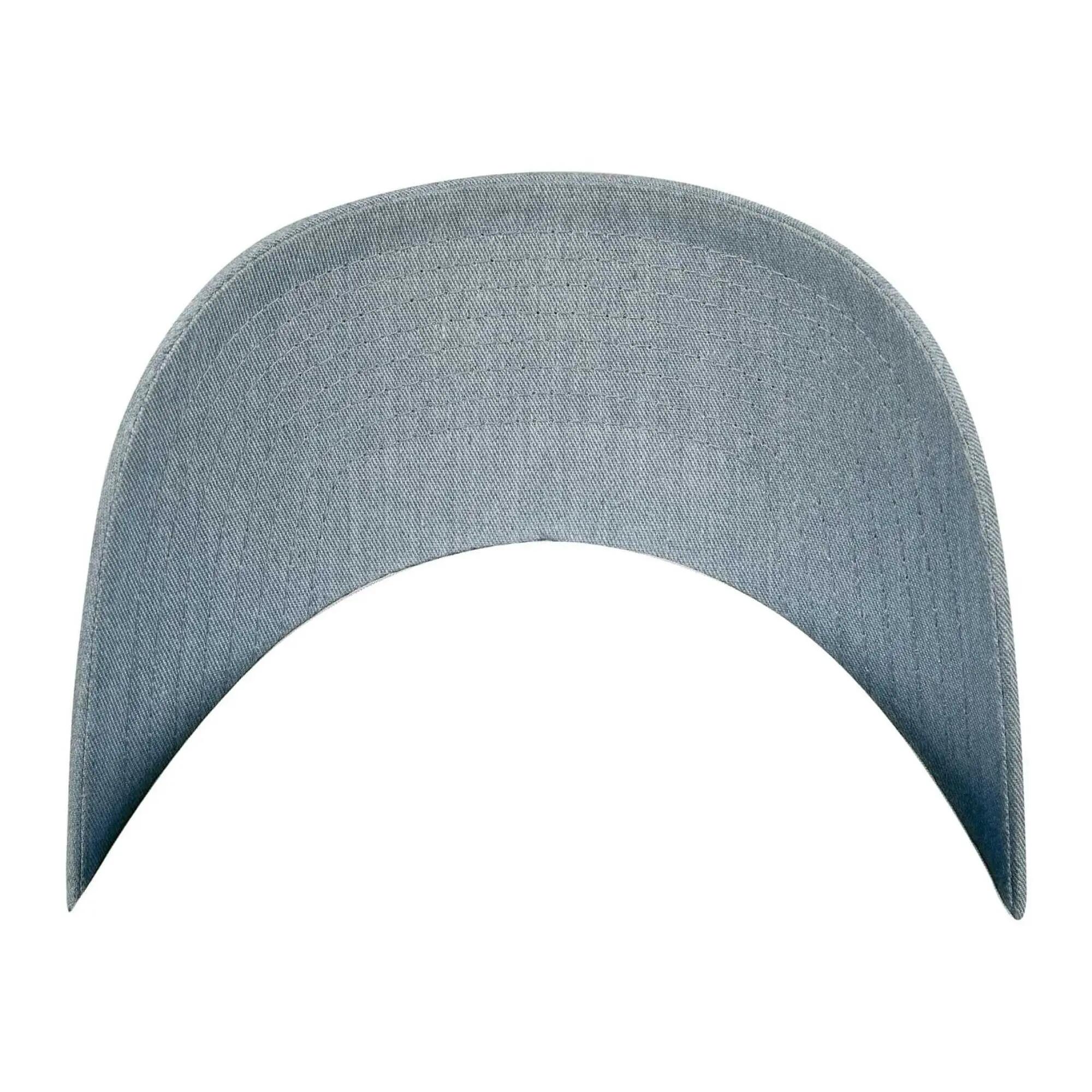 Classic Curved Snapback Baseball Cap (Heather Grey) 5/5